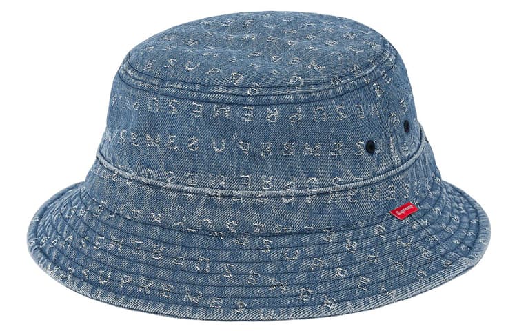 Панама Supreme SS20 Week 16 Jacquard Logos Denim Crusher - изображение 1