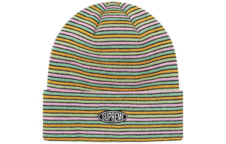 Шапка Supreme FW20 Week 12 Multi Stripe Beanie - изображение 1