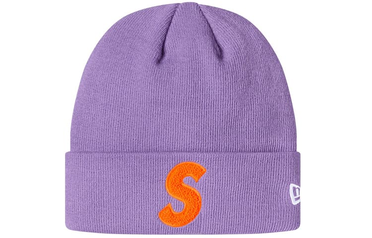 Шапка Supreme FW19 Week 13 x New Era S Logo Beanie Light Violet S - изображение 1