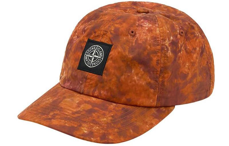 Кепка Supreme FW20 Week 13 SupremeStone Island Painted Camo Nylon 6-Panel - изображение 1