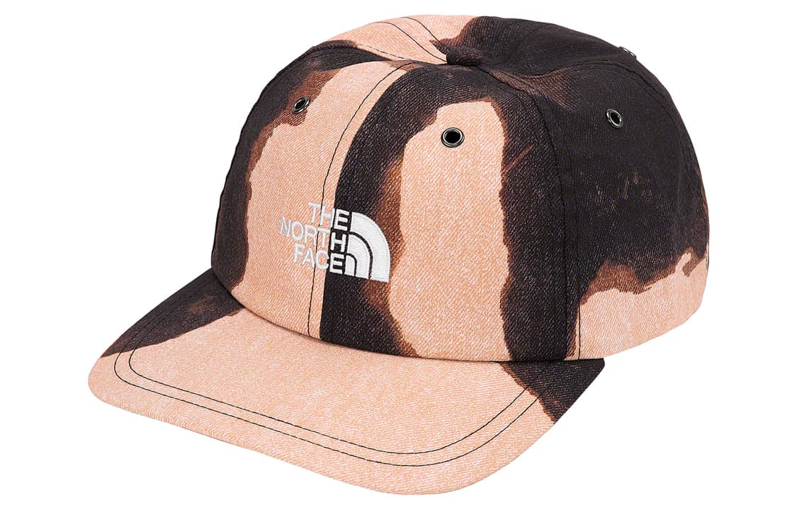 Кепка Supreme The North Face Bleached Denim Print 6-Panel - изображение 2