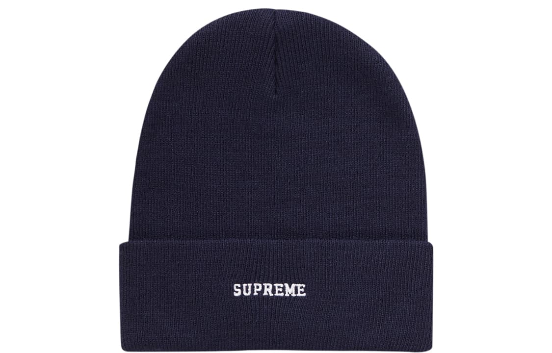 Шапка Supreme x Nike Beanie Navy - изображение 2