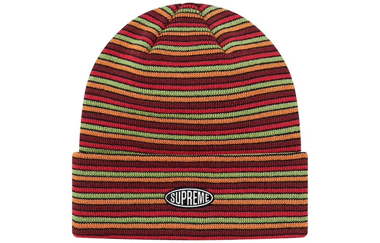 Шапка Supreme FW20 Week 12 Multi Stripe Beanie - изображение 3