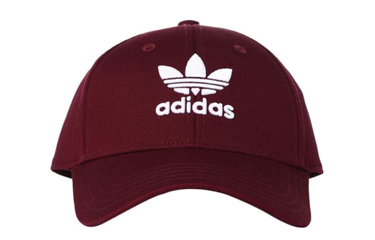 Кепка adidas Originals Logo Embroidered Baseball Cap Burgundy - изображение 1