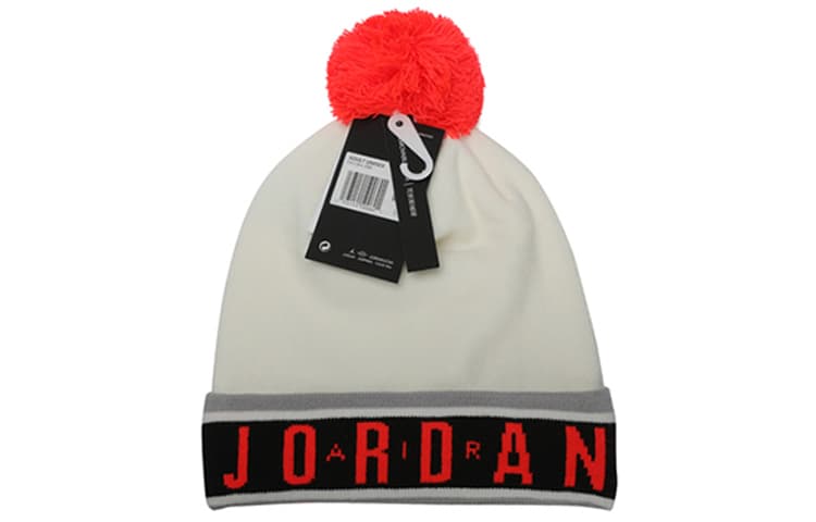 Шапка Jordan Striped Embroidered Beanie Red White - изображение 3