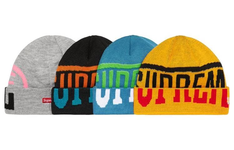 Шапка Supreme Week 9 New Era 2-Tone Logo Beanie - изображение 1