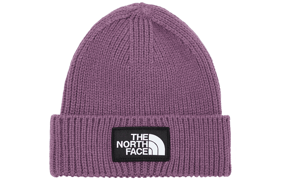 Шапка The North Face Classic Logo Knit Beanie Purple - изображение 1