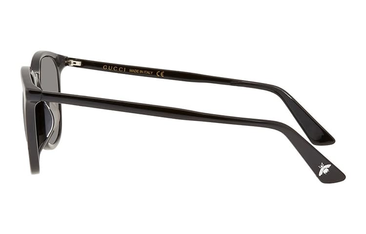 Солнцезащитные очки Gucci Retro Bee Square Sunglasses Black Gray - изображение 4