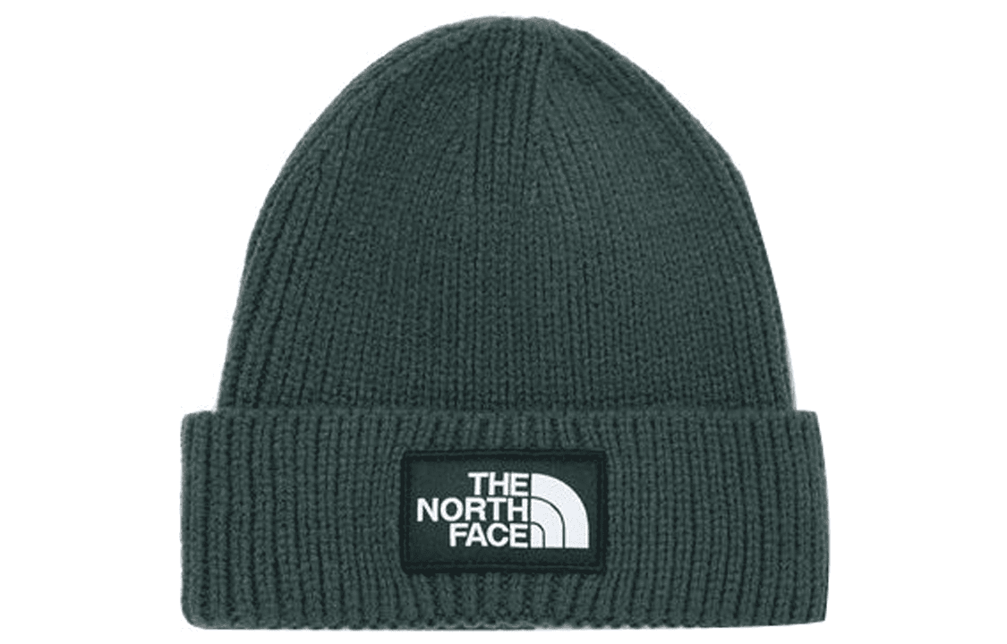 Шапка The North Face Classic Logo Beanie Dark Green - изображение 1