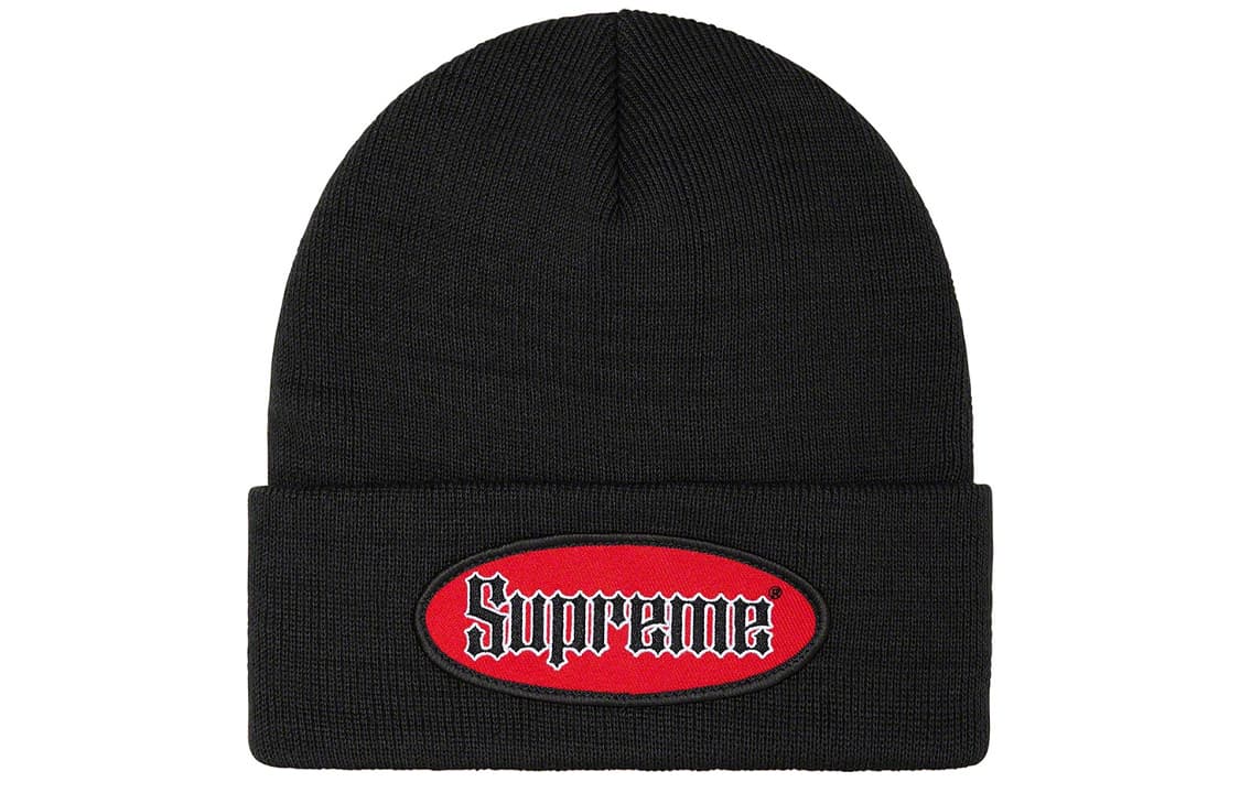Шапка Supreme SS22 Week 1 Oval Patch Beanie - изображение 1