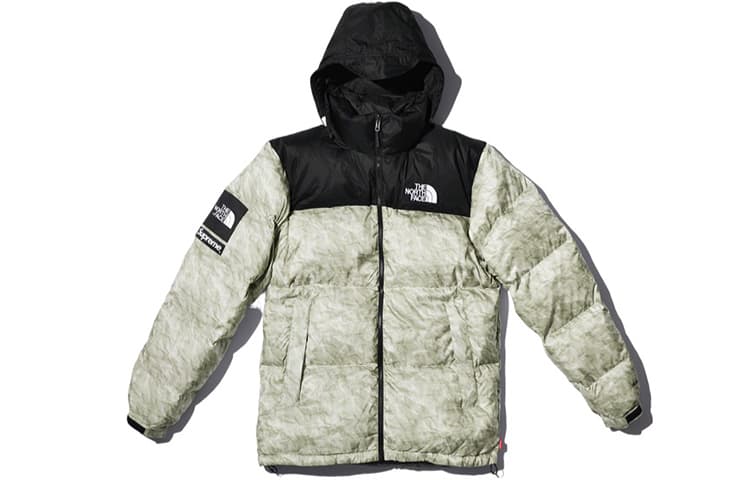 Зимняя куртка Supreme x The North Face Paper Print Nuptse Jacket - изображение 4