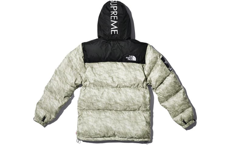 Зимняя куртка Supreme x The North Face Paper Print Nuptse Jacket - изображение 5