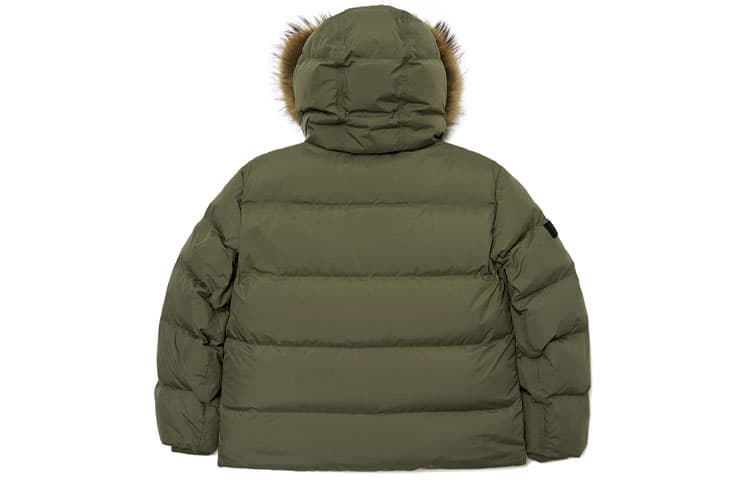 Зимняя куртка MLB Yankees Logo Hooded Puffer Jacket Green - изображение 2