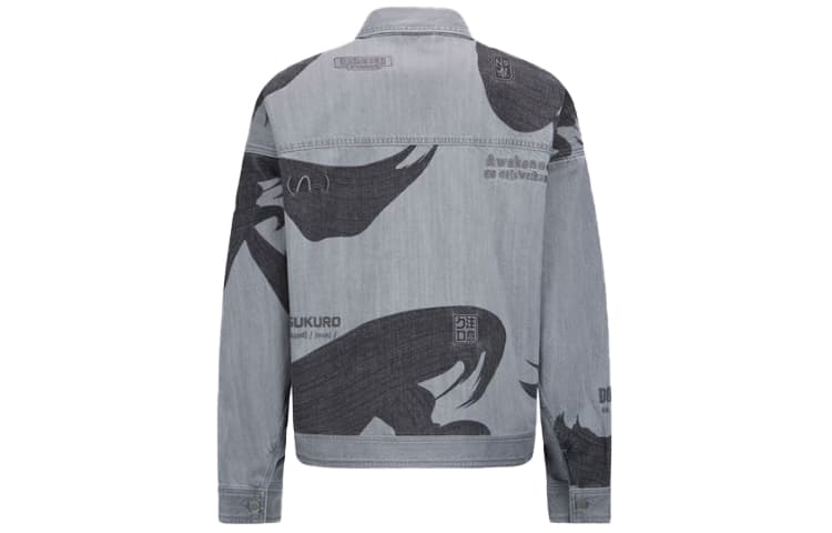 Джинсовая куртка EVISU Denim Jacket Grey - изображение 2