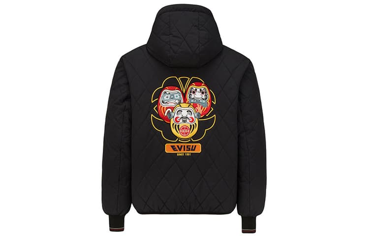 Зимняя куртка EVISU Daruma Reversible Hooded Down Jacket - изображение 2