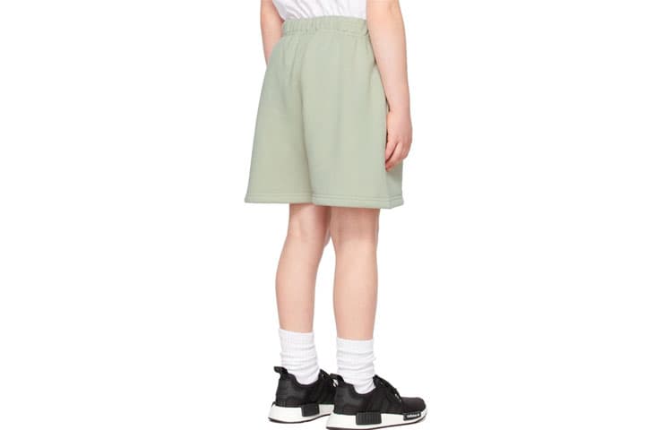 Fear of God Essentials FW21 Kids GreenConcrete Sweat Shorts Logo - изображение 2