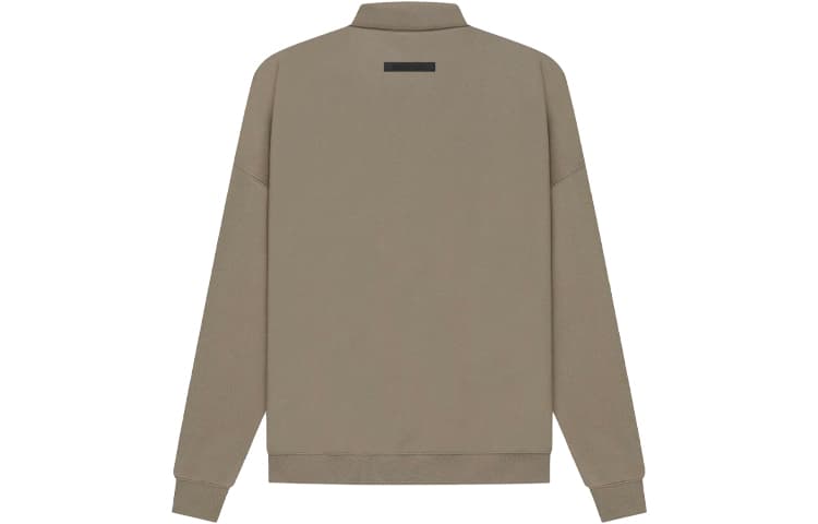 Кофта Fear of God Essentials SS21 Long Sleeve French Terry Polo Taupe LogoPolo - изображение 2