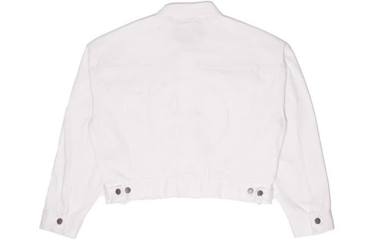 Джинсовая куртка Drew House logo Cropped Selvedge Trucker Jacket White Logo - изображение 2