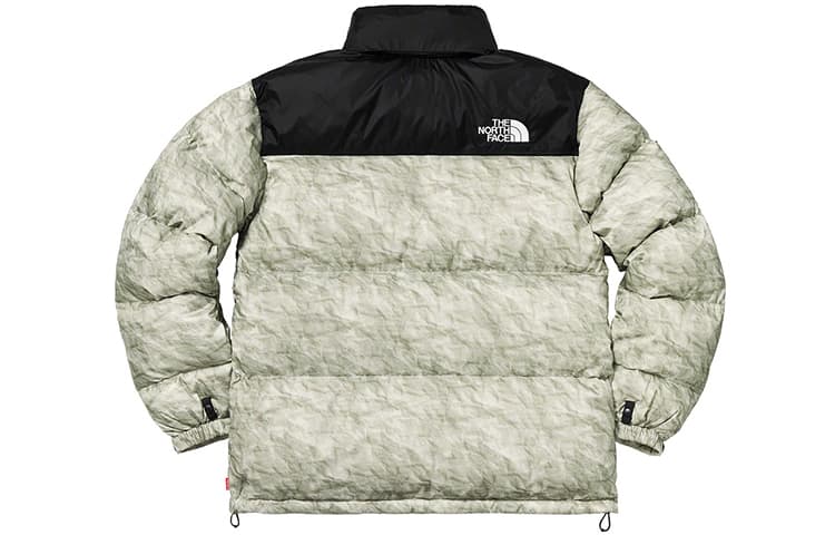Зимняя куртка Supreme x The North Face Paper Print Nuptse Jacket - изображение 3