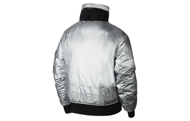 Зимняя куртка Jordan 23 Engineered MA-1 Silver - изображение 2