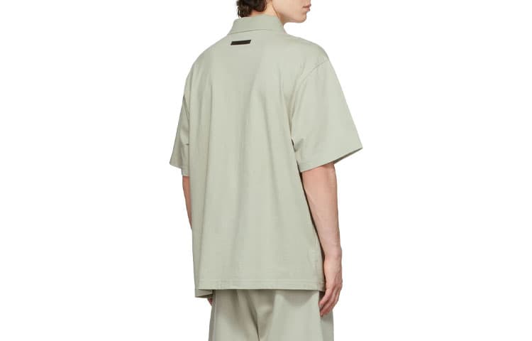 Поло Fear of God Essentials FW21 SSENSE Exclusive Jersey Polo GreenConcrete LogoPolo - изображение 2