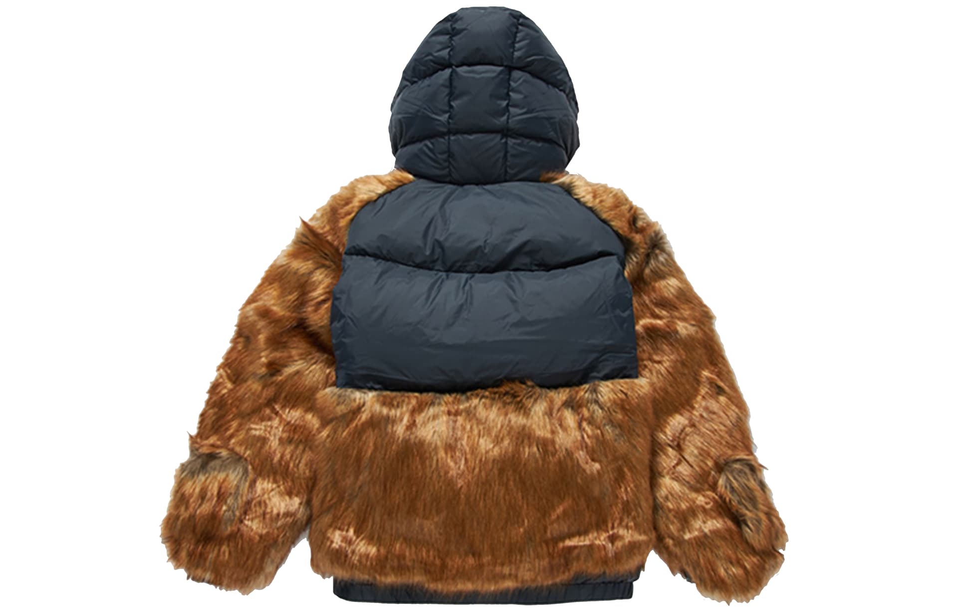 Пуховик Nike x Sacai Hooded Down Parka Brown - изображение 2