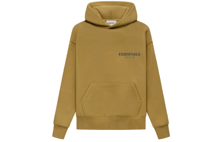 Fear of God Essentials FW21 Kids Pullover Hoodie Amber Logo - изображение 2