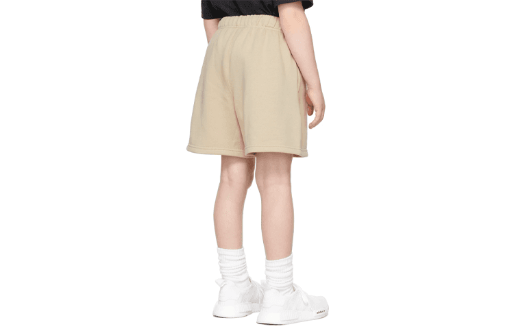 Fear of God Essentials FW21 Kids BeigeLinen Sweat Shorts Logo - изображение 2