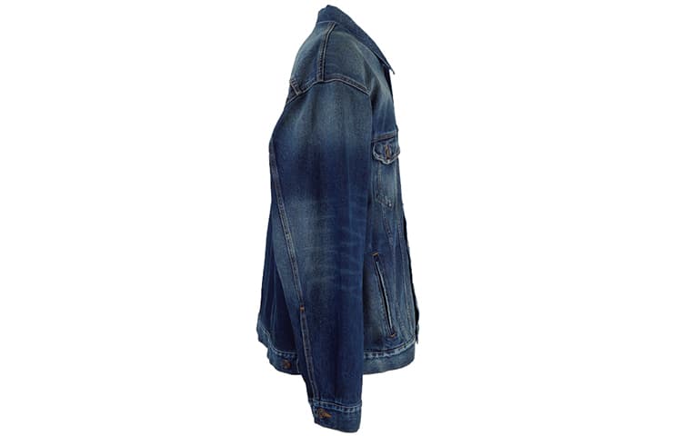 Джинсовая куртка Balenciaga SS22 Logo Denim Jacket - изображение 4