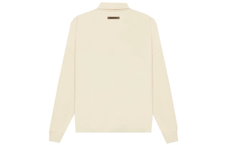 Кофта Fear of God Essentials SS21 Long Sleeve French Terry ButtercreamCream LogoPolo - изображение 2