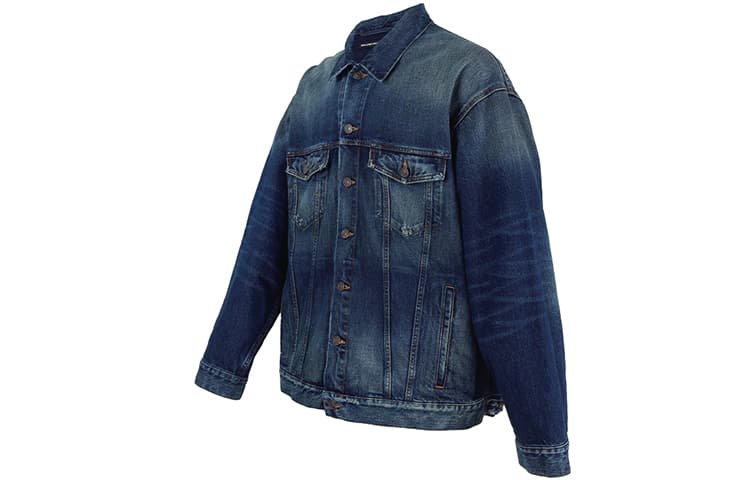 Джинсовая куртка Balenciaga SS22 Logo Denim Jacket - изображение 3