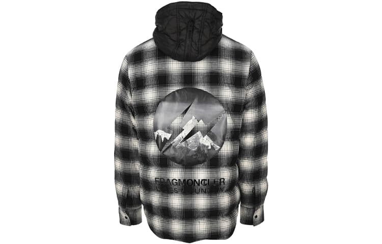 Зимняя куртка Moncler x Fragment Design Plaid Down Jacket - изображение 2