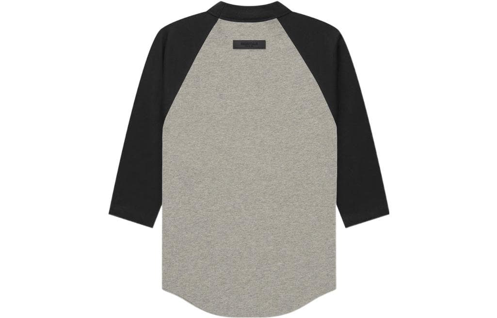 Футболка Fear of God Essentials SS22 Spring22 Kids 34 Sleeve Baseball Tee Dark Oatmeal T - изображение 2
