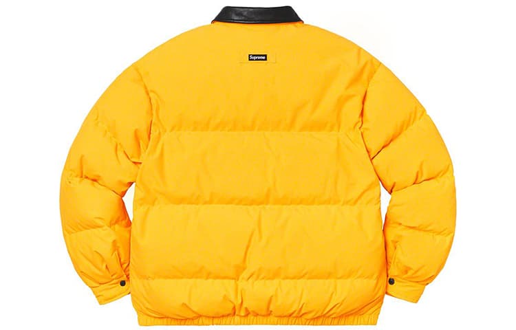 Зимняя куртка Supreme FW19 Week 12 Leather Collar Puffy - изображение 3