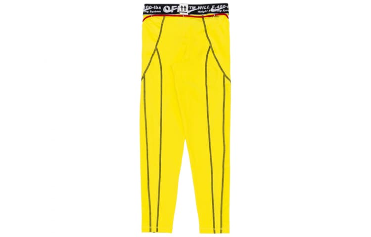 Штаны Nike x OFF-WHITE Training Tights Yellow - изображение 2