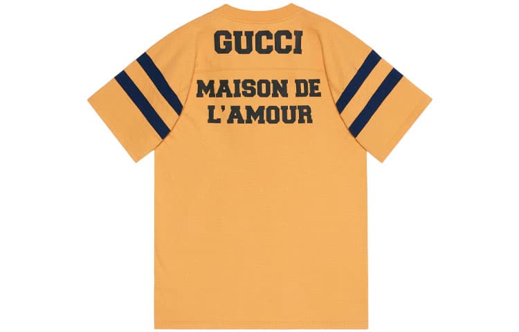Футболка GUCCI Maison de l'amour T-shirt Yellow - изображение 2