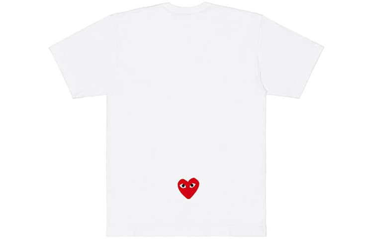Футболка CDG Play x CDG Logo T-Shirt White - изображение 2