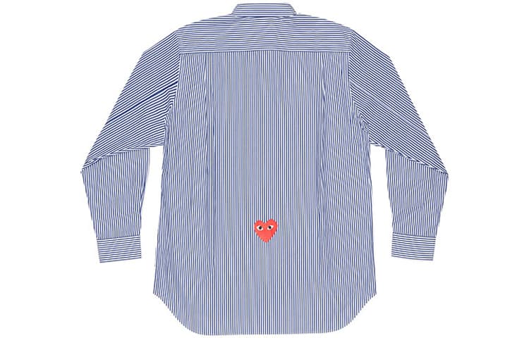 Блузка CDG Play x CDG Logo Stripe Shirt - изображение 2
