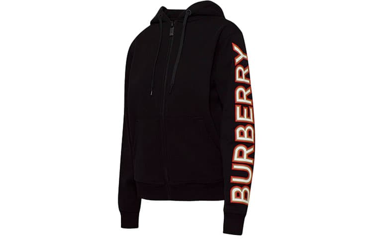Куртка Burberry Logo Print Hoodie Jacket Black - изображение 3