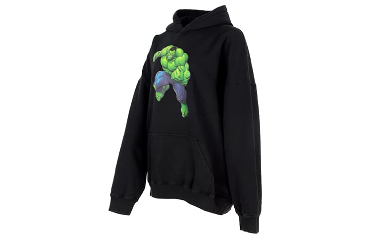 Худи Balenciaga Hulk Print Hoodie Black - изображение 3
