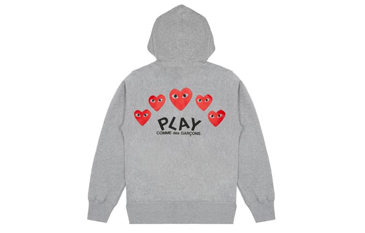 Худи CDG Play Hoodie Grey - изображение 2