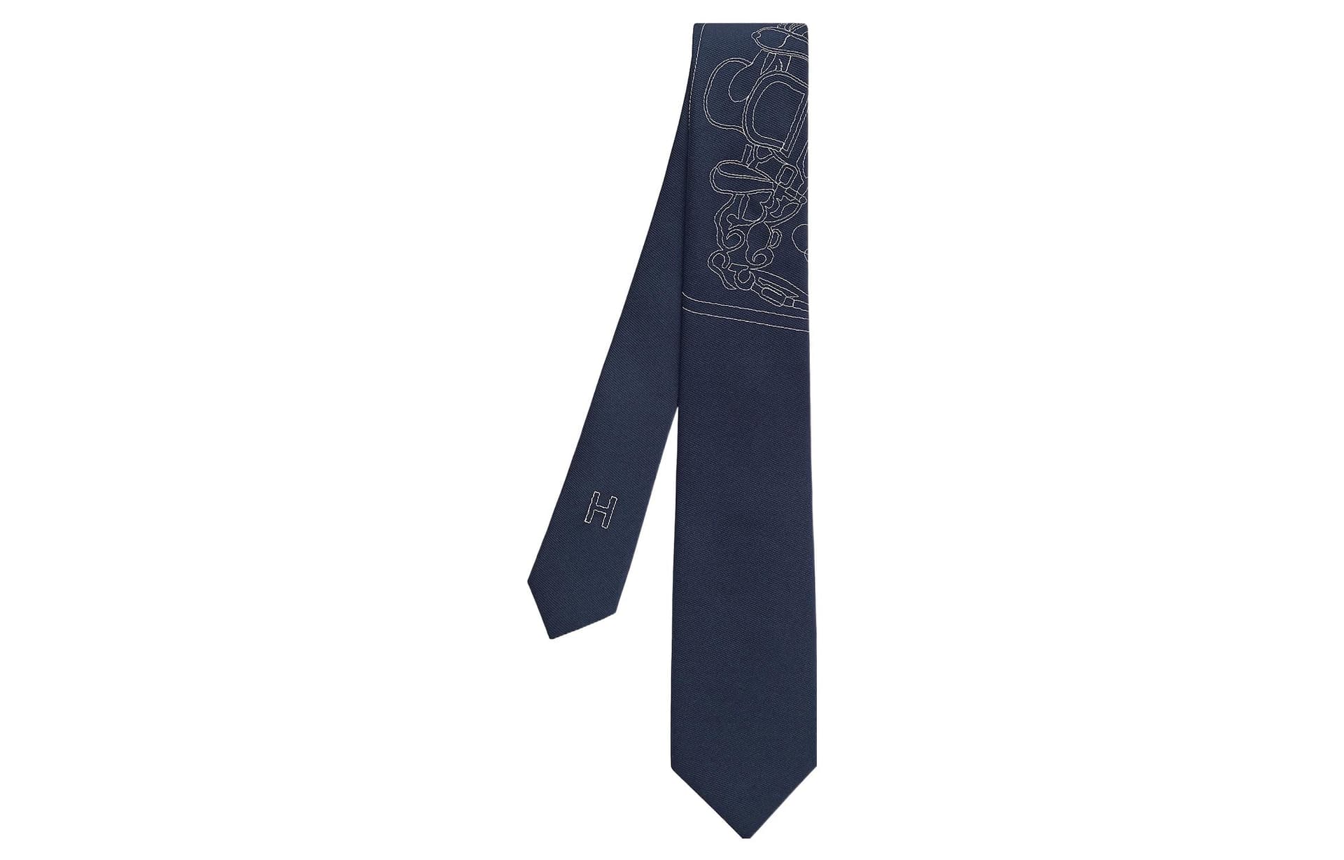Галстук HERMES Tie 7 Brides de Gala - изображение 1
