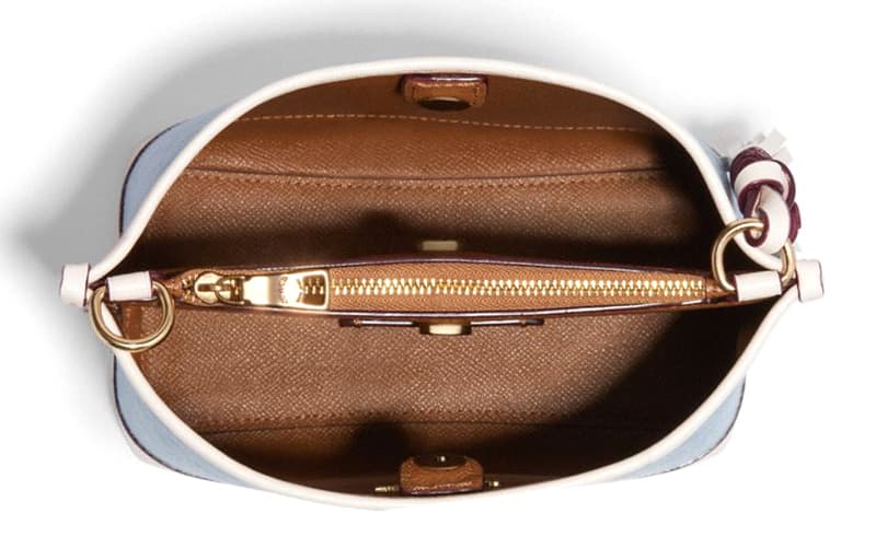 Мини-сумка COACH Mollie 22 Bucket Bag Blue Signature - изображение 3