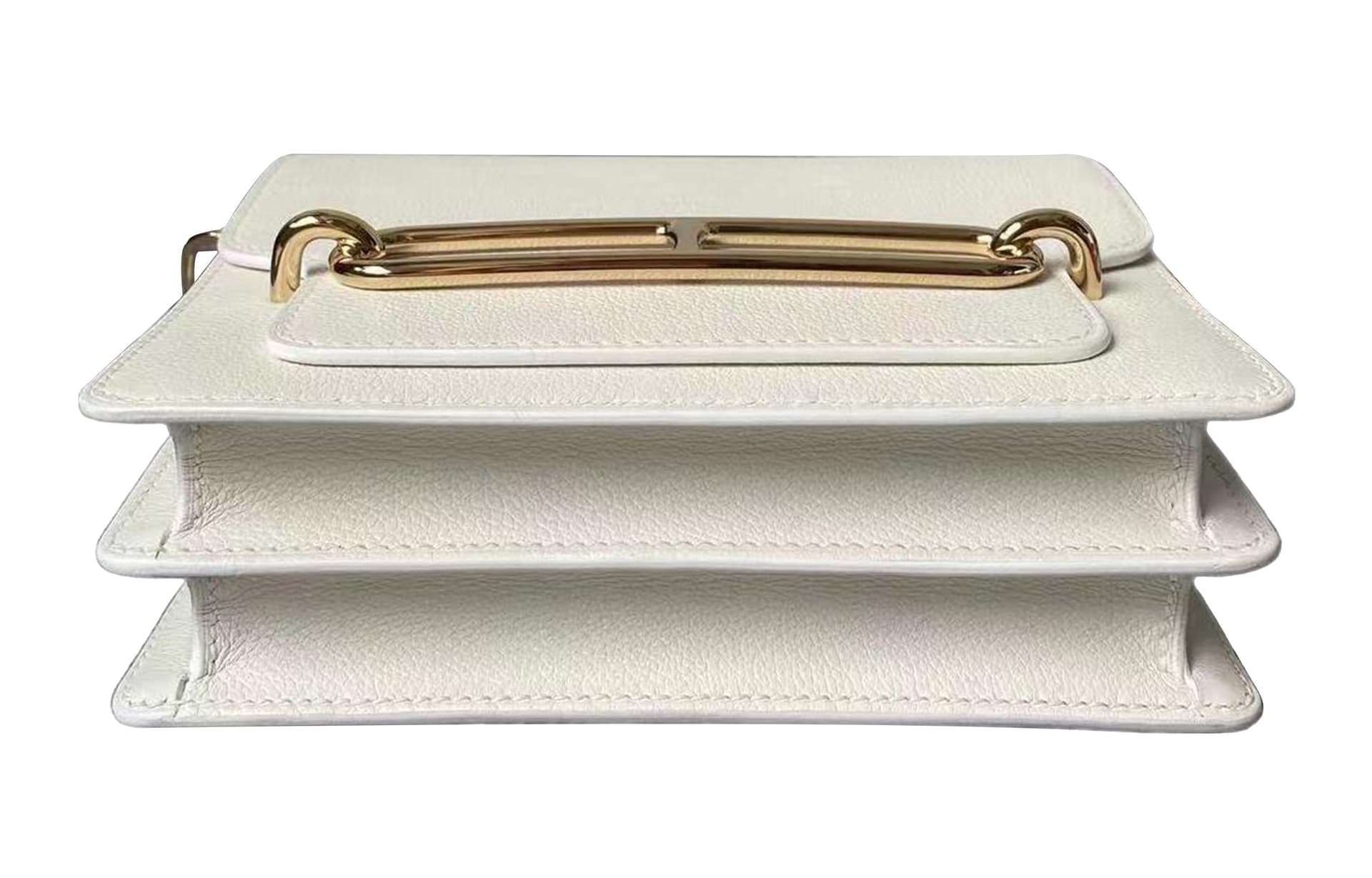 Сумка через плечо HERMES Mini Roulis Evergrain 01 - изображение 6