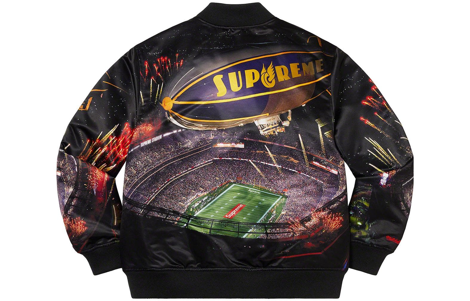 Куртка Supreme SS22 Week 15 x Mitchell Ness Stadium Satin Varsity Jacket - изображение 2