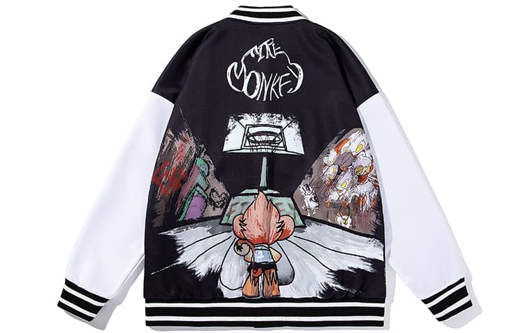 Бомбер FireMonkey Basketball Print Jacket Black - изображение 2
