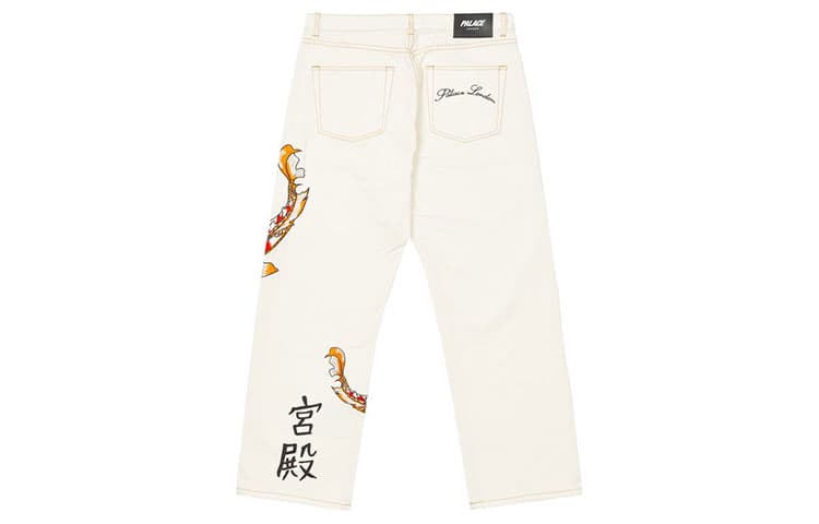 Штаны PALACE FW21 Carp Jean White - изображение 2