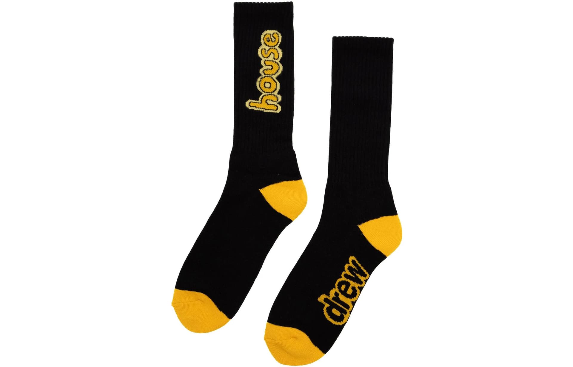 Носки Drew House logo 2 Pack Cartoon Font Socks WhiteBlack 2 - изображение 2