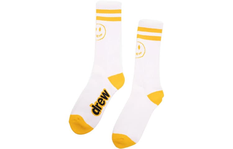 Носки Drew House logo 2 pack mascot stripe socksblackwhite 2 - изображение 3