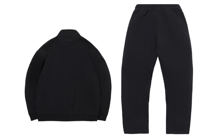 LiNing Sports Fashion Zip Sweatshirt Set Black - изображение 2